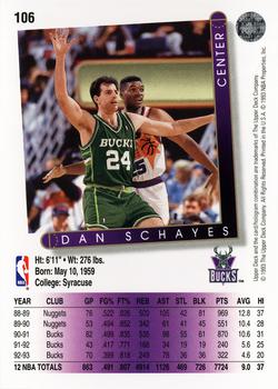 1993-94 Upper Deck #106 Dan Schayes Back