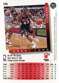 1993-94 Upper Deck #120 Grant Long Back