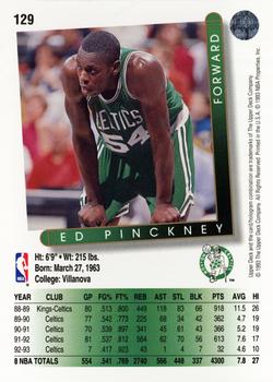 1993-94 Upper Deck #129 Ed Pinckney Back