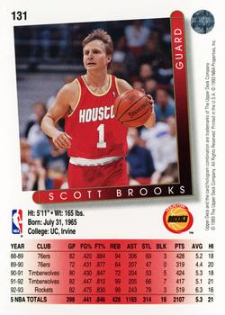 1993-94 Upper Deck #131 Scott Brooks Back