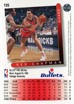 1993-94 Upper Deck #135 Rex Chapman Back