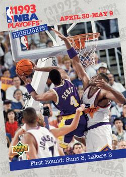 1993-94 Upper Deck #182 First Round: Suns 3, Lakers 2 Front