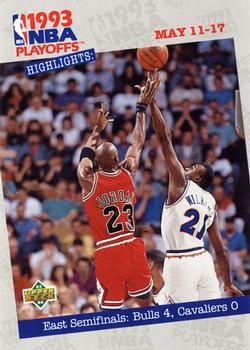 1993-94 Upper Deck #187 East Semifinals: Bulls 4, Cavaliers 0 Front
