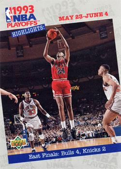 1993-94 Upper Deck #190 East Finals: Bulls 4, Knicks 2 Front