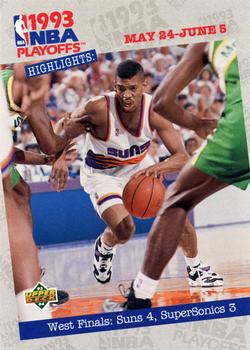 1993-94 Upper Deck #191 West Finals: Suns 4, SuperSonics 3 Front