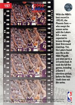 1993-94 Upper Deck #197 Lakers Give Suns Wake-Up Call Back