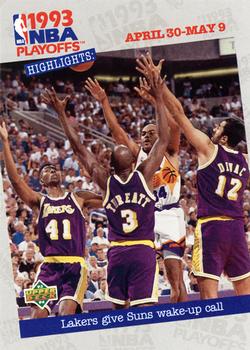 1993-94 Upper Deck #197 Lakers Give Suns Wake-Up Call Front