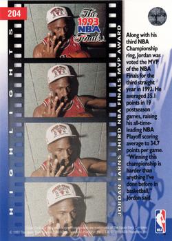 1993-94 Upper Deck #204 Michael Jordan Back