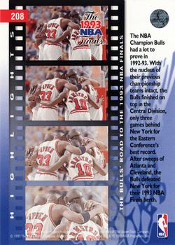 1993-94 Upper Deck #208 1992-93 Bulls Back