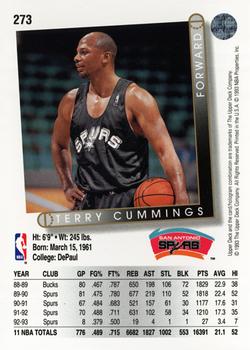 1993-94 Upper Deck #273 Terry Cummings Back