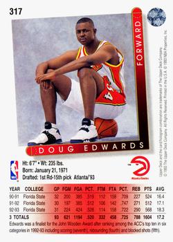 1993-94 Upper Deck #317 Doug Edwards Back