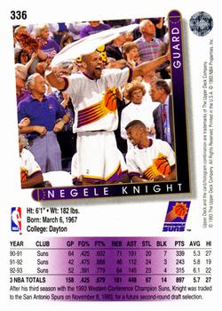 1993-94 Upper Deck #336 Negele Knight Back