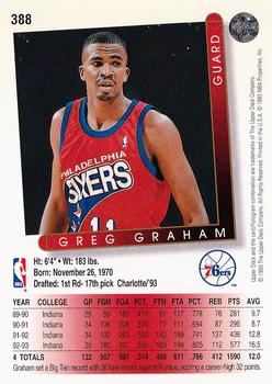 1993-94 Upper Deck #388 Greg Graham Back