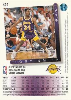 1993-94 Upper Deck #409 Tony Smith Back