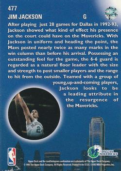 1993-94 Upper Deck #477 Jim Jackson Back