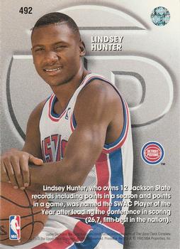 1993-94 Upper Deck #492 Lindsey Hunter Back