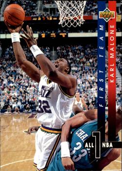 1993-94 Upper Deck - All-NBA #AN2 Karl Malone Front