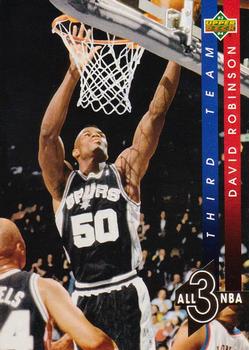 1993-94 Upper Deck - All-NBA #AN13 David Robinson Front