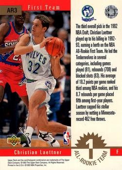 1993-94 Upper Deck - All-Rookie #AR3 Christian Laettner Back