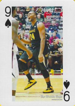 2014-15 Wichita Eagle Wichita State Shockers Playing Cards #9♠ Shaquille Morris Front