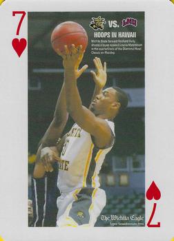 2014-15 Wichita Eagle Wichita State Shockers Playing Cards #7♥ Hoops in Hawaii Front