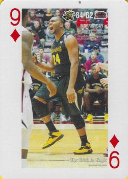 2014-15 Wichita Eagle Wichita State Shockers Playing Cards #9♦ Shaquille Morris Front