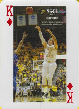 2014-15 Wichita Eagle Wichita State Shockers Playing Cards #K♦ Ron Baker Front