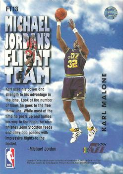 1993-94 Upper Deck - Michael Jordan's Flight Team #FT13 Karl Malone Back