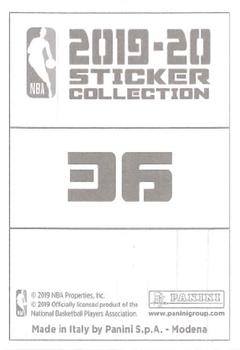 2019-20 Panini NBA Stickers European #36 Jabari Parker Back