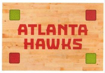 2019-20 Panini NBA Stickers European #43 Atlanta Hawks Team Name Front