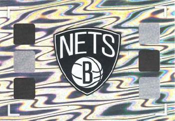 2019-20 Panini NBA Stickers European #70 Brooklyn Nets Team Logo Front