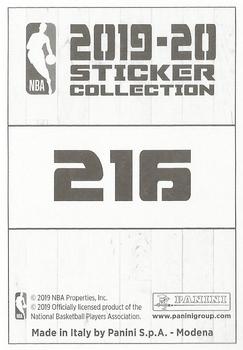 2019-20 Panini NBA Stickers European #216 Thomas Bryant Back