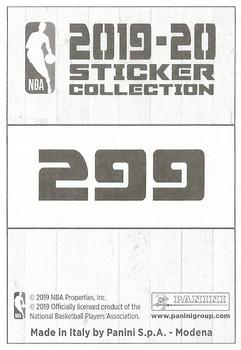 2019-20 Panini NBA Stickers European #299 JaVale McGee Back