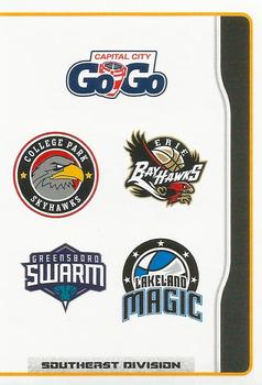 2019-20 Panini NBA Stickers European #461 G-League Eastern Conference Logos Front