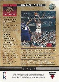1993-94 Upper Deck - Michael Jordan Mr. June #MJ7 Michael Jordan Back