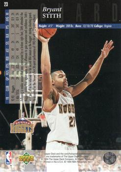 1993-94 Upper Deck Special Edition #23 Bryant Stith Back