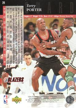 1993-94 Upper Deck Special Edition #24 Terry Porter Back
