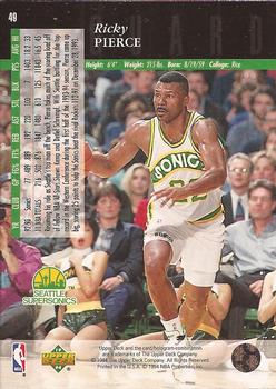 1993-94 Upper Deck Special Edition #49 Ricky Pierce Back