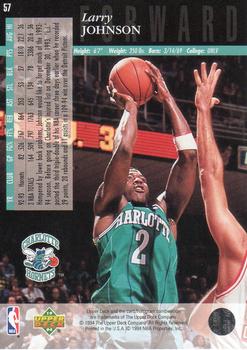 1993-94 Upper Deck Special Edition #57 Larry Johnson Back