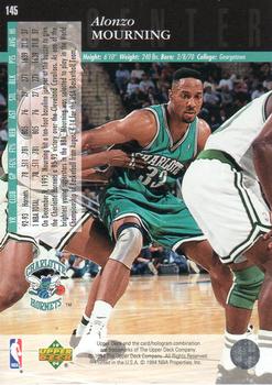 1993-94 Upper Deck Special Edition #145 Alonzo Mourning Back