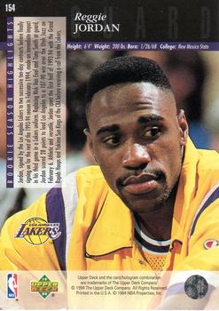 1993-94 Upper Deck Special Edition #154 Reggie Jordan Back