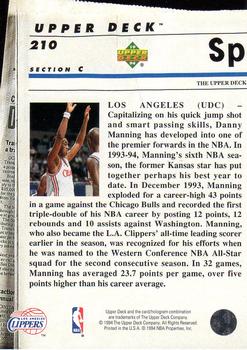 1993-94 Upper Deck Special Edition #210 Los Angeles Clippers Back