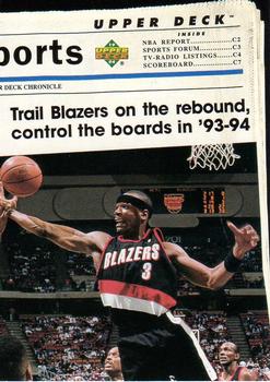 1993-94 Upper Deck Special Edition #220 Portland Trail Blazers Front