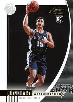 2019-20 Panini Absolute Memorabilia - Retail #28 Quinndary Weatherspoon Front