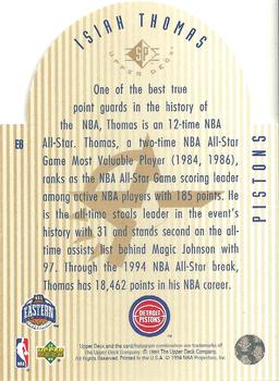 1993-94 Upper Deck Special Edition - Eastern Conference All-Stars #E6 Isiah Thomas Back