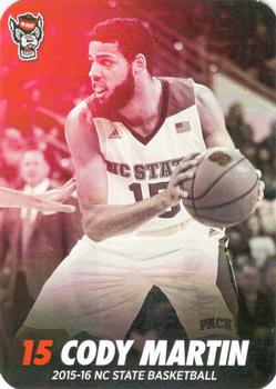 2015-16 NC State Wolfpack #NNO Cody Martin Front
