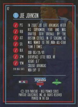 2019 Parkside Big3 #82 Joe Johnson Back