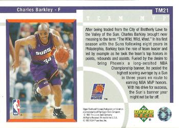 1993-94 Upper Deck - Team MVP #TM21 Charles Barkley Back