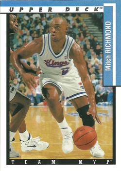 1993-94 Upper Deck - Team MVP #TM23 Mitch Richmond Front