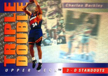 1993-94 Upper Deck - Triple Double 3-D Standouts #TD1 Charles Barkley Front